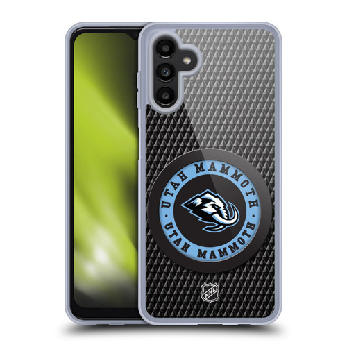 NHL Utah Mammoth Puck Texture Soft Gel Case for Samsung Galaxy A13 5G (2021)