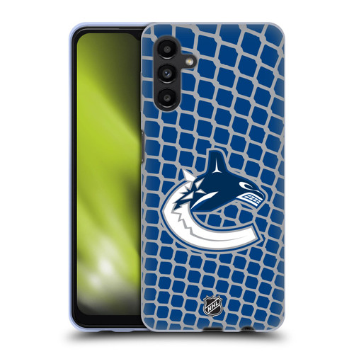 NHL Vancouver Canucks Net Pattern Soft Gel Case for Samsung Galaxy A13 5G (2021)