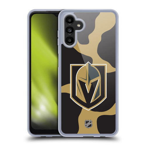 NHL Vegas Golden Knights Cow Pattern Soft Gel Case for Samsung Galaxy A13 5G (2021)