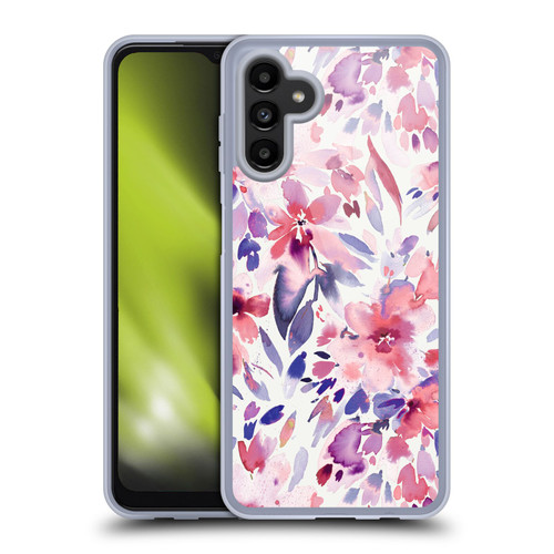 Ninola Abstract Nature Flowers Artistic Tropical Red Soft Gel Case for Samsung Galaxy A13 5G (2021)