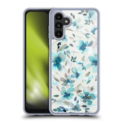 Ninola Abstract Nature Flowers Summer Aquatic White Soft Gel Case for Samsung Galaxy A13 5G (2021)