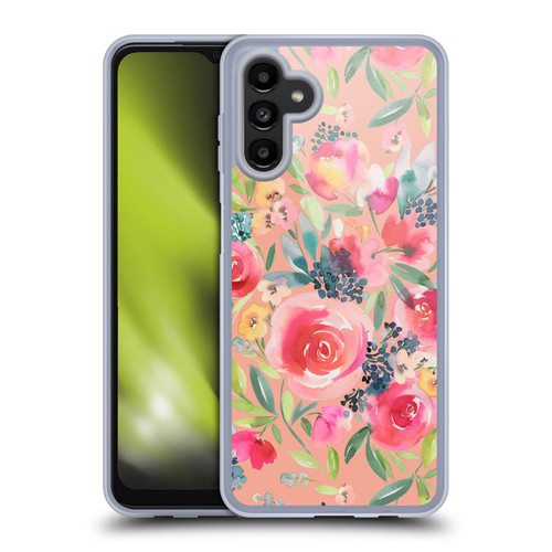 Ninola Abstract Nature Flowers Summer Roses Soft Gel Case for Samsung Galaxy A13 5G (2021)