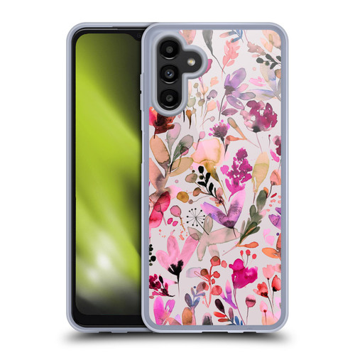 Ninola Botanical Patterns Artsy Ink Flowers Soft Gel Case for Samsung Galaxy A13 5G (2021)