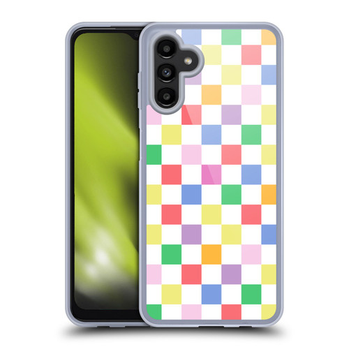 Ninola Colorful Geometric Checkered Soft Gel Case for Samsung Galaxy A13 5G (2021)
