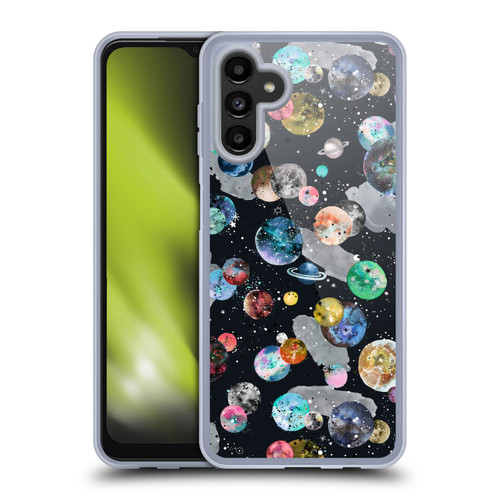 Ninola Colourful Patterns Space Planets Black Soft Gel Case for Samsung Galaxy A13 5G (2021)