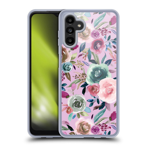 Ninola Lilac Floral Sweet Roses Soft Gel Case for Samsung Galaxy A13 5G (2021)