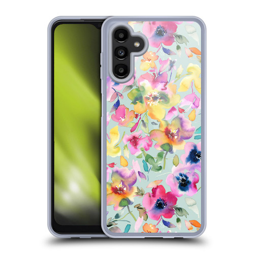 Ninola Pastel Beautiful Floral Artistic Summer Soft Gel Case for Samsung Galaxy A13 5G (2021)