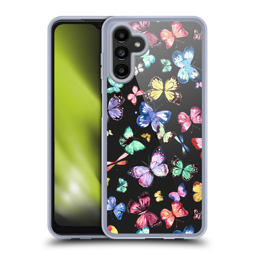 Ninola Patterns 4 Butterflies Black Multi Soft Gel Case for Samsung Galaxy A13 5G (2021)