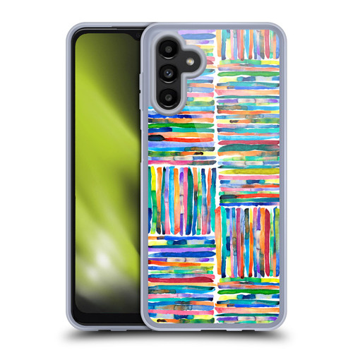 Ninola Patterns 4 Handpainted Stripes Multi Soft Gel Case for Samsung Galaxy A13 5G (2021)
