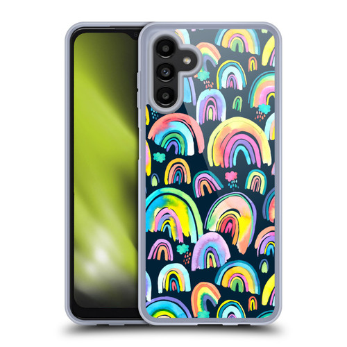 Ninola Patterns 4 New Rainbows Navy Multi Soft Gel Case for Samsung Galaxy A13 5G (2021)