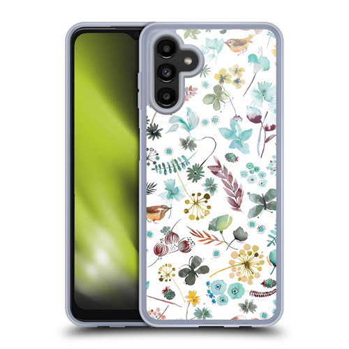 Ninola Spring Floral Butterfly Nature Soft Gel Case for Samsung Galaxy A13 5G (2021)