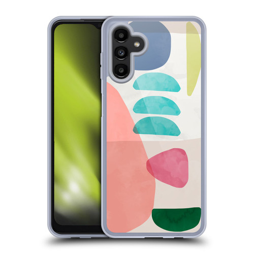 Ninola Watercolor Prints Organic Bold Shapes Soft Gel Case for Samsung Galaxy A13 5G (2021)