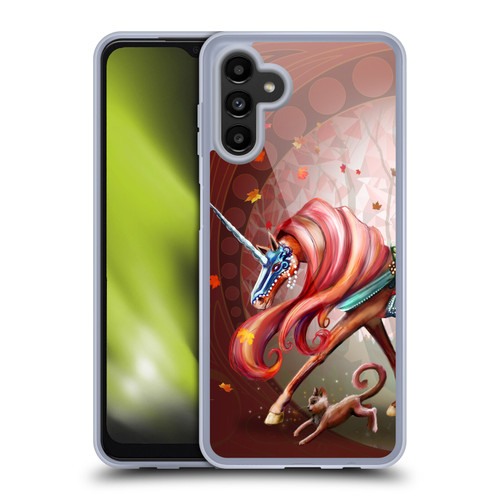 Rose Khan Unicorns Autumn Orange Soft Gel Case for Samsung Galaxy A13 5G (2021)