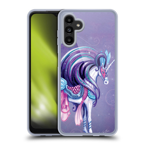 Rose Khan Unicorns White And Purple Soft Gel Case for Samsung Galaxy A13 5G (2021)