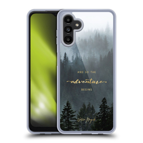 Nature Magick So The Adventure Begins Quote Trees Soft Gel Case for Samsung Galaxy A13 5G (2021)