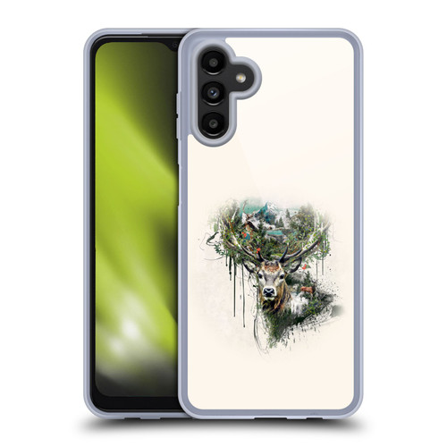 Riza Peker Animal Abstract Deer Wilderness Soft Gel Case for Samsung Galaxy A13 5G (2021)