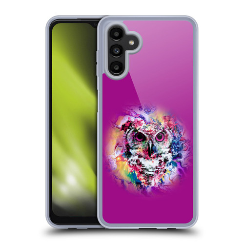 Riza Peker Animal Abstract Neon Owl Soft Gel Case for Samsung Galaxy A13 5G (2021)