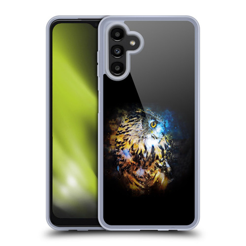 Riza Peker Animal Abstract Owl Splash Soft Gel Case for Samsung Galaxy A13 5G (2021)