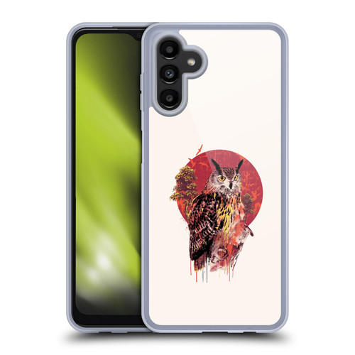 Riza Peker Animal Abstract Warm Owl Soft Gel Case for Samsung Galaxy A13 5G (2021)