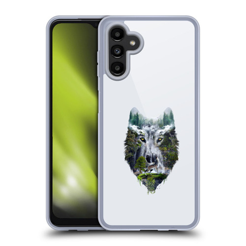Riza Peker Animal Abstract Wolf Nature Soft Gel Case for Samsung Galaxy A13 5G (2021)
