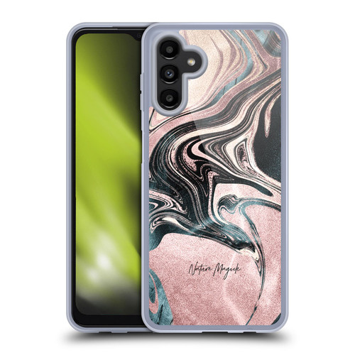 Nature Magick Luxe Gold Marble Metallic Pink Soft Gel Case for Samsung Galaxy A13 5G (2021)