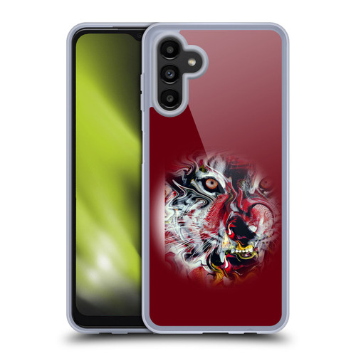 Riza Peker Animal Abstract Warm Tiger Soft Gel Case for Samsung Galaxy A13 5G (2021)