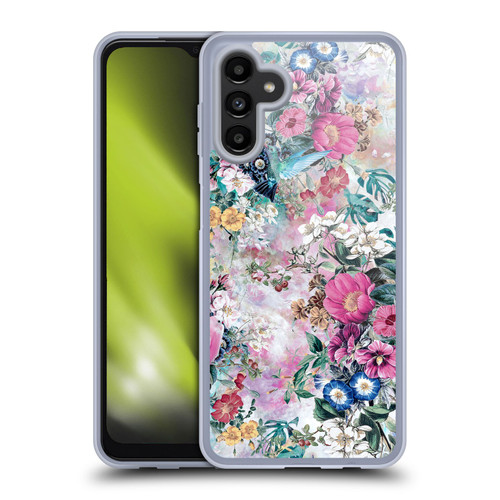 Riza Peker Florals Birds Soft Gel Case for Samsung Galaxy A13 5G (2021)