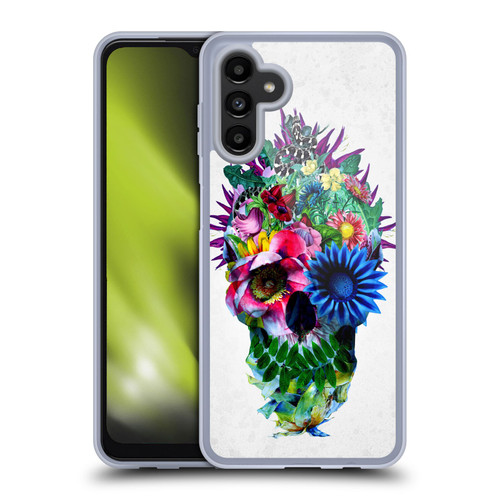 Riza Peker Skulls 5 Floral Soft Gel Case for Samsung Galaxy A13 5G (2021)