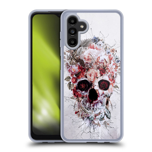 Riza Peker Skulls 5 Floral 2 Soft Gel Case for Samsung Galaxy A13 5G (2021)