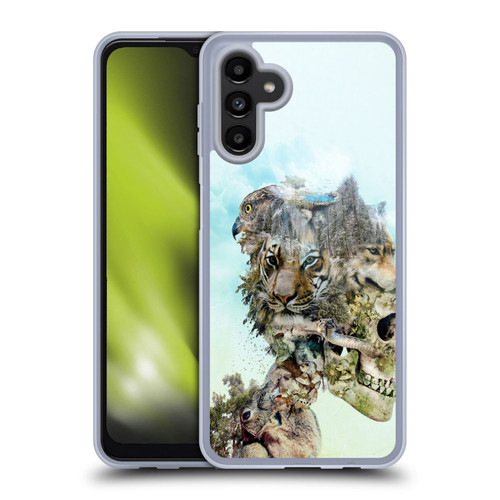 Riza Peker Skulls 5 Nature 2 Soft Gel Case for Samsung Galaxy A13 5G (2021)
