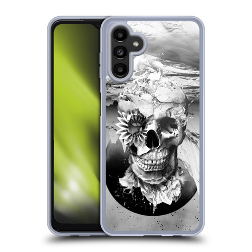 Riza Peker Skulls 6 Black And White 2 Soft Gel Case for Samsung Galaxy A13 5G (2021)