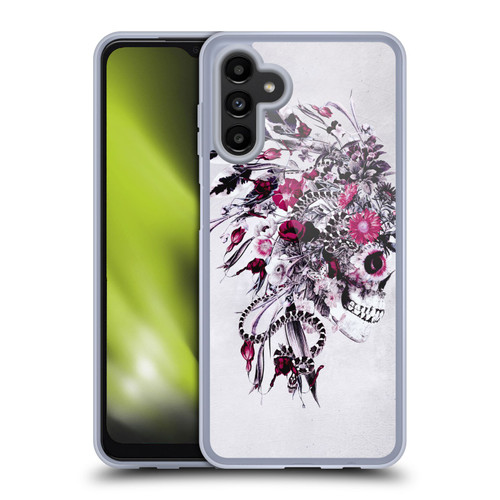 Riza Peker Skulls 6 Red Soft Gel Case for Samsung Galaxy A13 5G (2021)