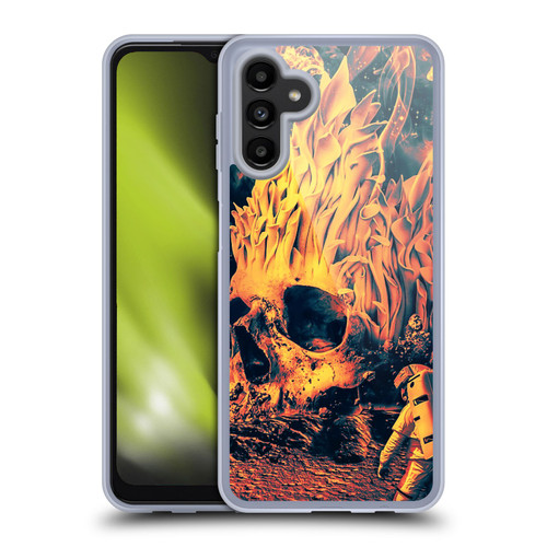 Riza Peker Skulls 9 Space Skull Soft Gel Case for Samsung Galaxy A13 5G (2021)