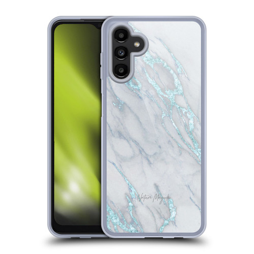 Nature Magick Marble Metallics Blue Soft Gel Case for Samsung Galaxy A13 5G (2021)