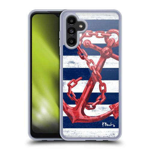 Paul Brent Nautical Westerly Anchor Red Soft Gel Case for Samsung Galaxy A13 5G (2021)