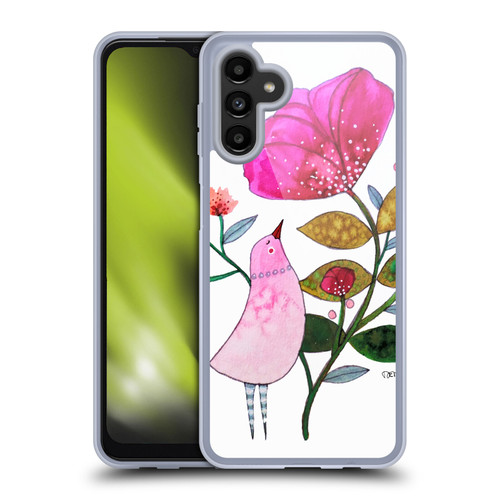 Sylvie Demers Birds 3 Crimson Soft Gel Case for Samsung Galaxy A13 5G (2021)