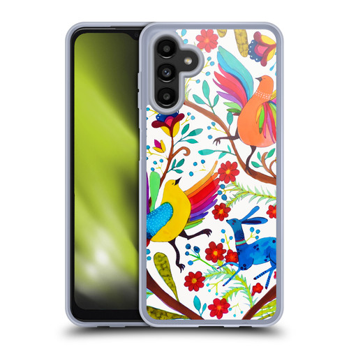 Sylvie Demers Floral Rainbow Wings Soft Gel Case for Samsung Galaxy A13 5G (2021)