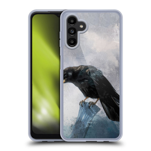 Simone Gatterwe Animals 2 Black Crow Soft Gel Case for Samsung Galaxy A13 5G (2021)
