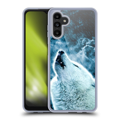 Simone Gatterwe Animals 2 Howling Wolf Soft Gel Case for Samsung Galaxy A13 5G (2021)