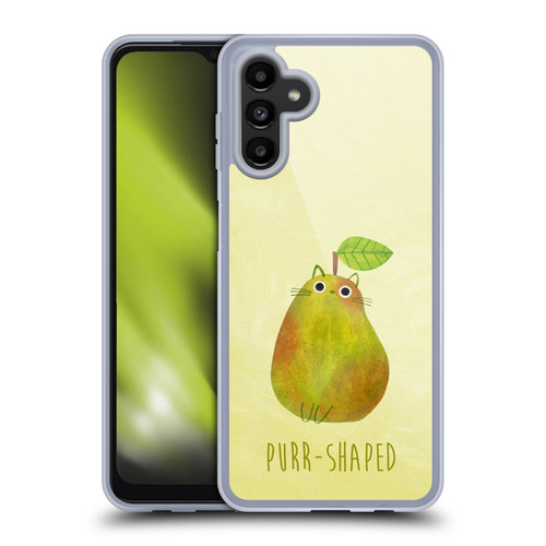 Planet Cat Puns Purr-shaped Soft Gel Case for Samsung Galaxy A13 5G (2021)