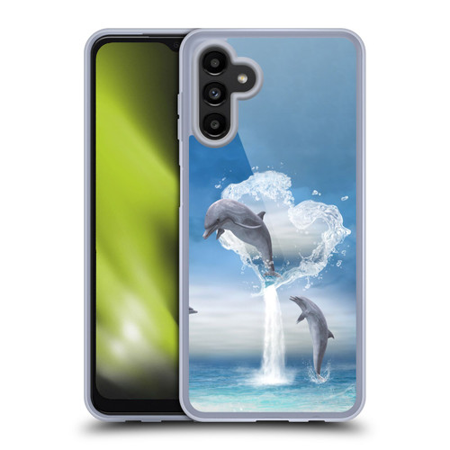 Simone Gatterwe Dolphins Lovers Soft Gel Case for Samsung Galaxy A13 5G (2021)