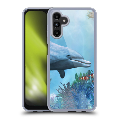 Simone Gatterwe Dolphins Seascape Soft Gel Case for Samsung Galaxy A13 5G (2021)