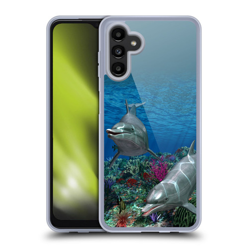 Simone Gatterwe Dolphins Twins Soft Gel Case for Samsung Galaxy A13 5G (2021)