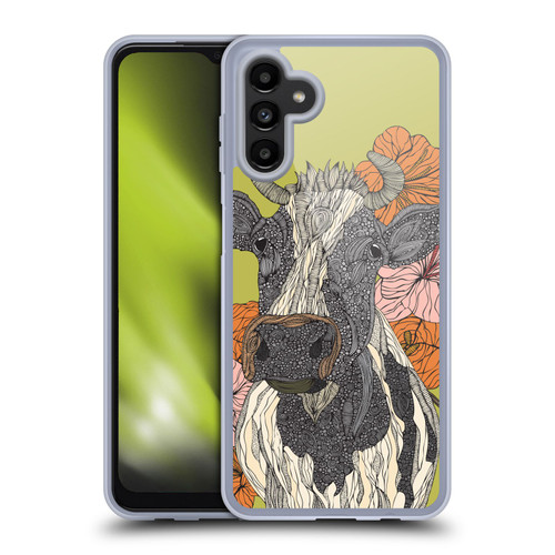 Valentina Nature and Floral Cow Soft Gel Case for Samsung Galaxy A13 5G (2021)