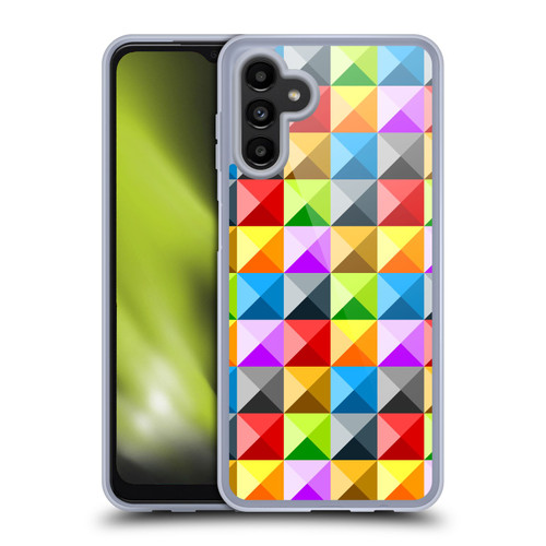 PLdesign Geometric Colourful Quarter Soft Gel Case for Samsung Galaxy A13 5G (2021)