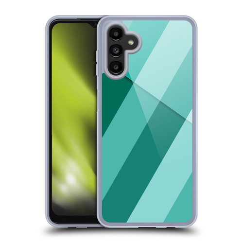 PLdesign Geometric Cyan Modern Soft Gel Case for Samsung Galaxy A13 5G (2021)