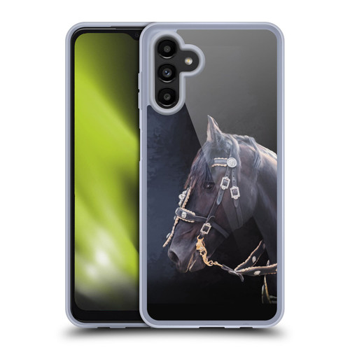 Simone Gatterwe Pegasus And Unicorns Friesian Horse Soft Gel Case for Samsung Galaxy A13 5G (2021)
