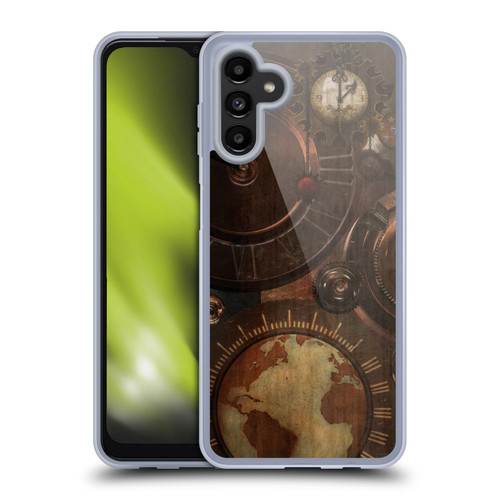 Simone Gatterwe Steampunk Clocks And Gears Soft Gel Case for Samsung Galaxy A13 5G (2021)
