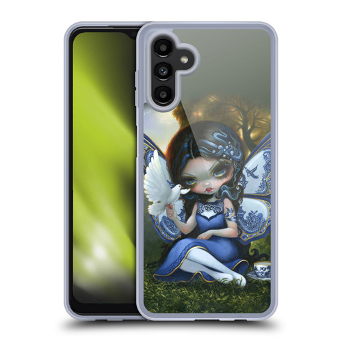 Strangeling Fairy Art Blue Willow Wings Soft Gel Case for Samsung Galaxy A13 5G (2021)