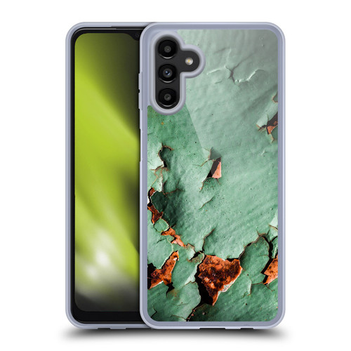 PLdesign Wood And Rust Prints Turquoise Brown Rusty Metal Soft Gel Case for Samsung Galaxy A13 5G (2021)